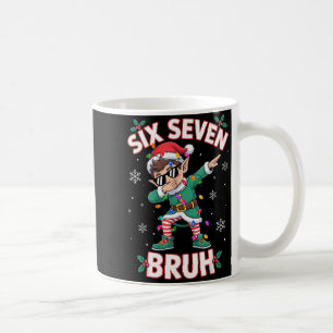 Dabbing Älva Sex Sju Bruh Jul 67 Meme Xmas Kaffemugg