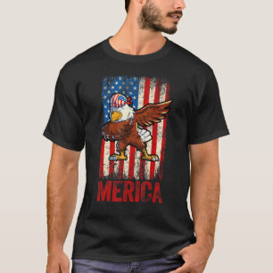 Dabbing American Eagle 4:e juli Boys Manar Americ T Shirt