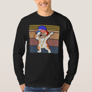 Dabbing American Pug Dab Puppy Hund Retro T Shirt