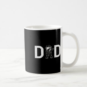 Dabbing Astronaut pappa Pappa Rymden Planet Tjock Kaffemugg