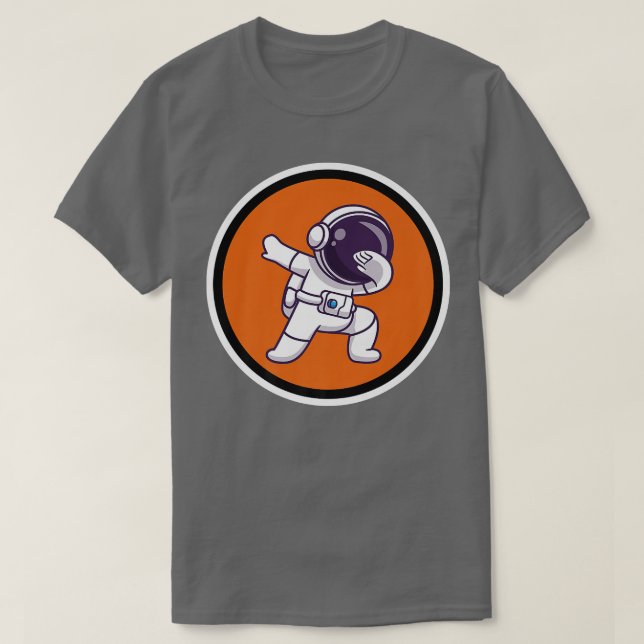 Dabbing Astronaut Premium T-Shirt (Design framsida)