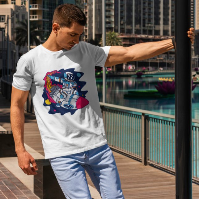 Dabbing Astronaut Space T Shirt (Skapare uppladdad)