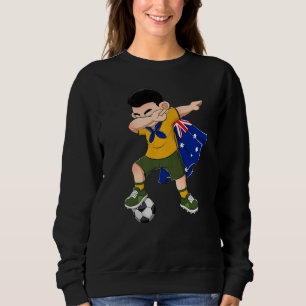 Dabbing Australia Boy Australia Football Flagga Ki T Shirt