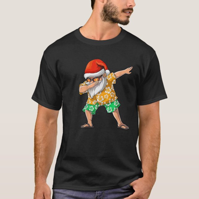 Dabbing av jultomten Jul i juli Kids T Shirt (Framsida)