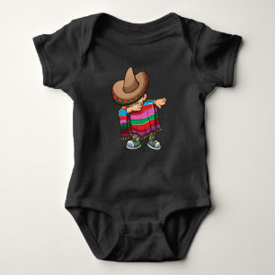 Dabbing av mexikanska Kid med Sombrero och Sombrer T Shirt