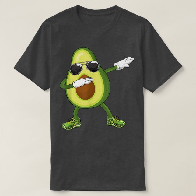 Dabbing avocado cinco de mayo vegetarian vegan gua t shirt (Design framsida)
