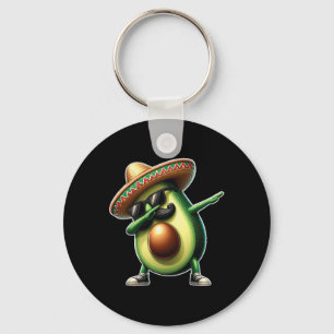 Dabbing Avocado Funny Vegan Food Älskare Cinco De  Nyckelring