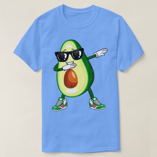 Dabbing Avocado Funny Vegan Food Älskare Kids Wome T Shirt (Design framsida)