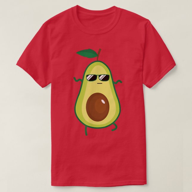 Dabbing Avocado Funny Vegan Food Älskare Tee Kids  (Design framsida)