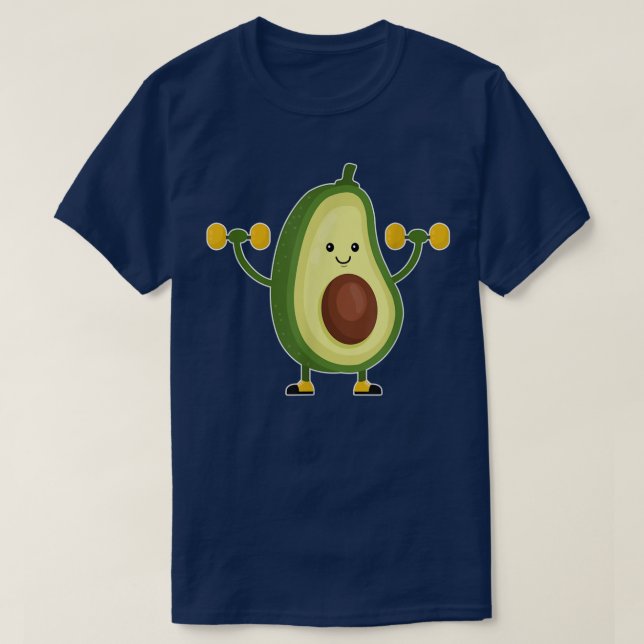 Dabbing Avocado Funny Vegan Food Älskare Tee Kids  (Design framsida)