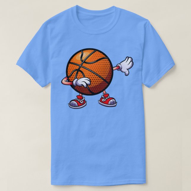 Dabbing Basketball Boll Kids Boys Dab Dance 2 T Shirt (Design framsida)