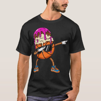 Dabbing Basketball Drip Ice Cream T Shirt