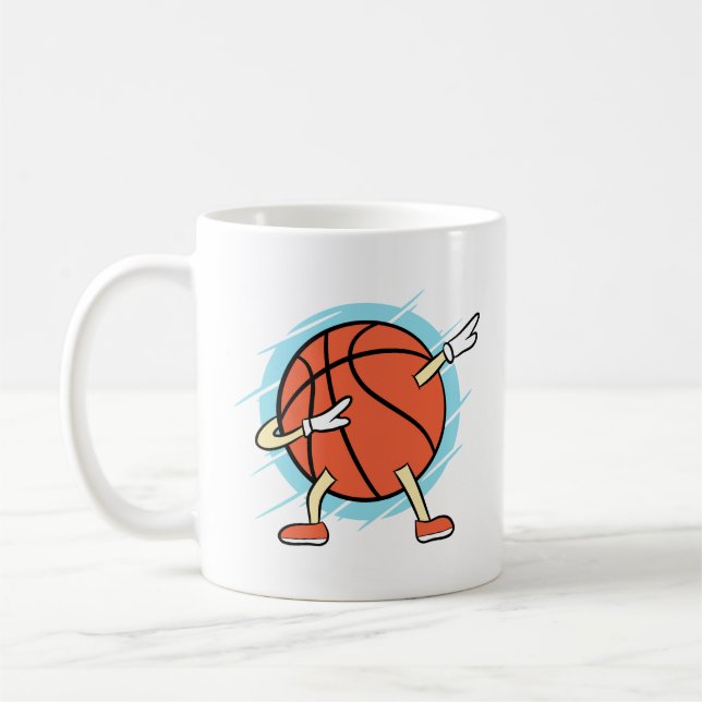 Dabbing Basketball Kaffemugg (Vänster)