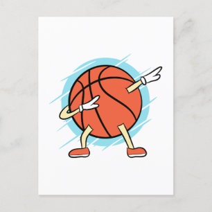 Dabbing Basketball Vykort