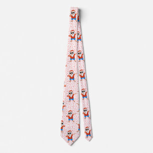 Dabbing Beach Jultomten i Aloha Shirt with Re Slips