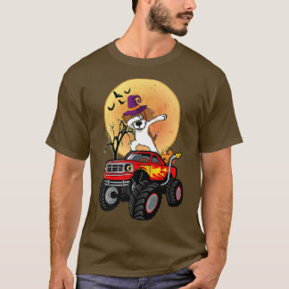 Dabbing Beagle Dog Witch Hat Monster Truck Funny H T Shirt