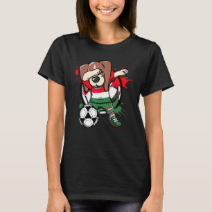 Dabbing Beagle Hund Hungary Ocer Fläkt Jersey Foot T Shirt