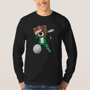 Dabbing Beagle Hund Nigeria Jersey Nigerian Volley T Shirt