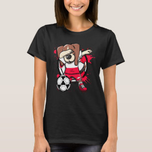 Dabbing Beagle Hund Poland Ocer Fläkt Jersey Footb T Shirt