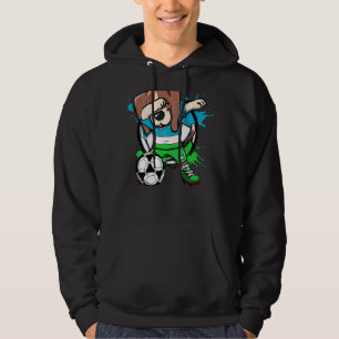 Dabbing Beagle Hund Uzbekistan Ocer Fläkt Jersey F Hoodie