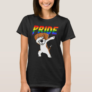 Dabbing Beagle Lesbisk Bisexual Gay Lgbt Pride T Shirt