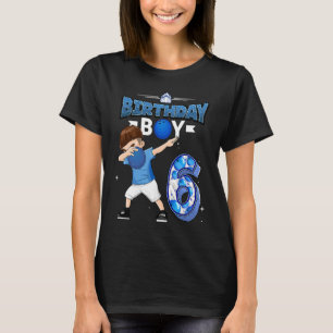 Dabbing Birthday Boy 6-åring Bowling Player 6e T Shirt