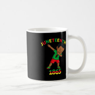 Dabbing Black Kung Junetelfte Melanin Brown Skin B Kaffemugg