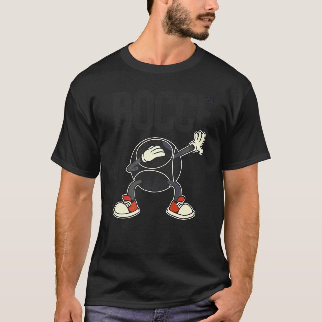 Dabbing Bocce Boll med Jack Bocci Dab Game Bocce T Shirt (Framsida)