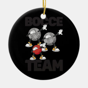 Dabbing Bocce Boll Team med Jack Bocci Dab-spel Julgransprydnad Keramik