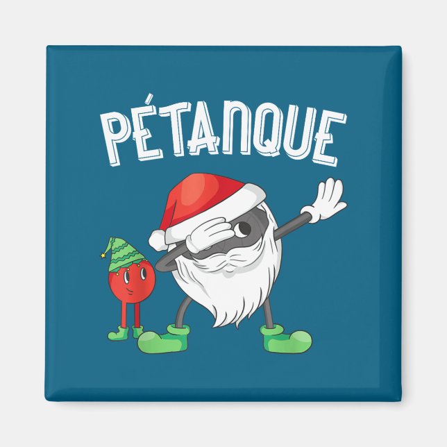 Dabbing Boules Ball Dab Christmas Cap Bouler Boule Magnet (Framsidan)