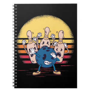 Dabbing Bowling Ball Funny Bowling Stift Anteckningsbok
