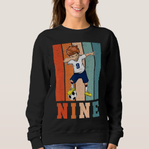 Dabbing Boy 9 Year Old Soccer Player Vintage 9th B T Shirt