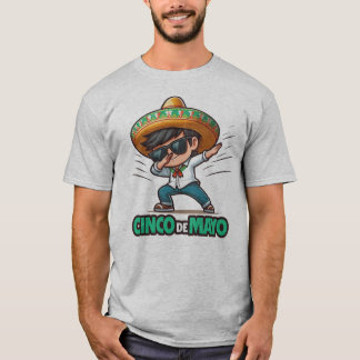 Dabbing BOY Cinco De Mayo Låt oss Fiesta Mexican T Shirt