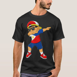 Dabbing Boy Filipinos Philippines Flagga Kids Dab T Shirt