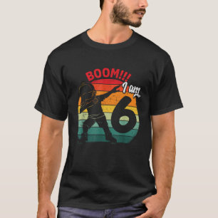 Dabbing Boy sjätte 6e-Födelsedagsfesten 6 sex år O T Shirt