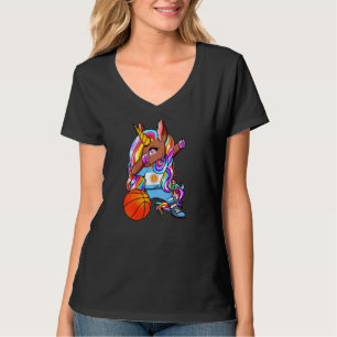 Dabbing Brown Skin Unicorn Argentina Basketball Je T Shirt
