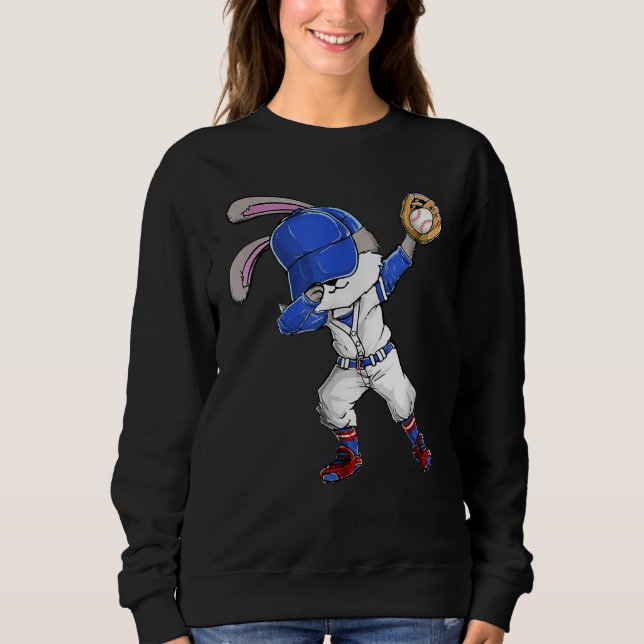 Dabbing Bunny Easter Day Baseball Catcher Happy Ea T Shirt (Framsida)
