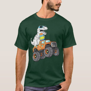 Dabbing Bunny Glad påsk Monster Lastbil Älskare Ki T Shirt