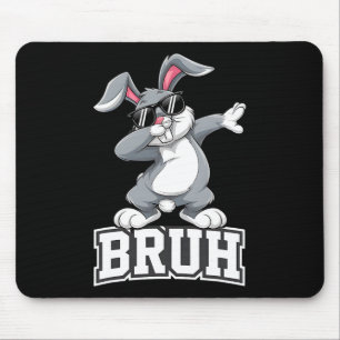 Dabbing Bunny Påsk Day Dab Bruh Bunny Tonåringar B Musmatta
