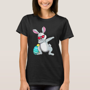 Dabbing Bunny Påsk Day Rabbit Eggs Hunting Dab B T Shirt