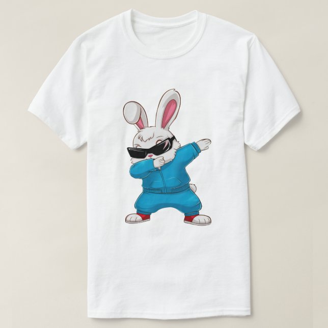 Dabbing Bunny T Shirt (Design framsida)