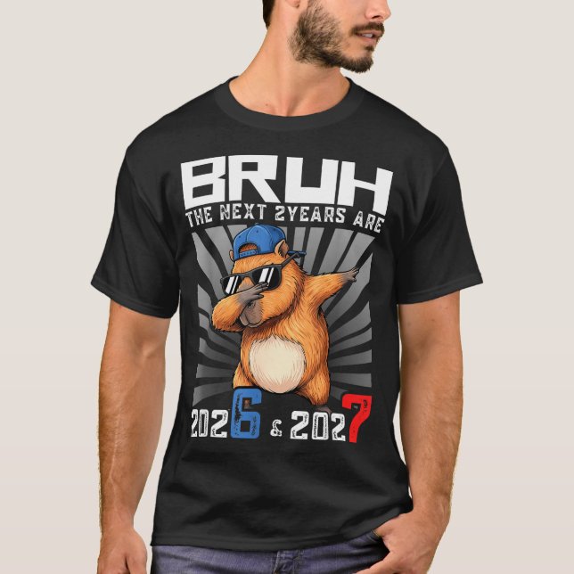 Dabbing Capybara 67 Nye 2026 Boys Kids New Year Ev T Shirt (Framsida)