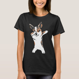 Dabbing Cardigan Corgi Dab Dance Hund Premium T Shirt