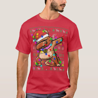 Dabbing Cat Fairy Ljus Ugly jul Sweater Co. T Shirt