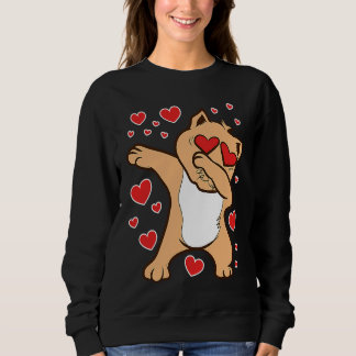 Dabbing Cat Feline Valentine's Day Love Relationsh T Shirt
