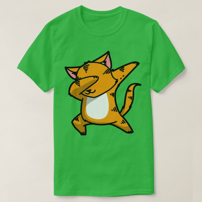 Dabbing Cat T Shirt (Design framsida)