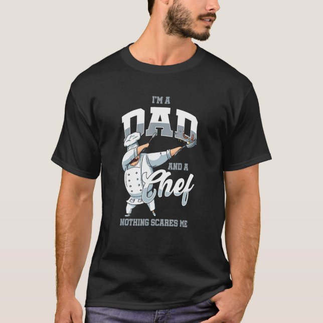 Dabbing Chef Pappa Far Cook Restaurant Kitchen Ch T Shirt (Framsida)