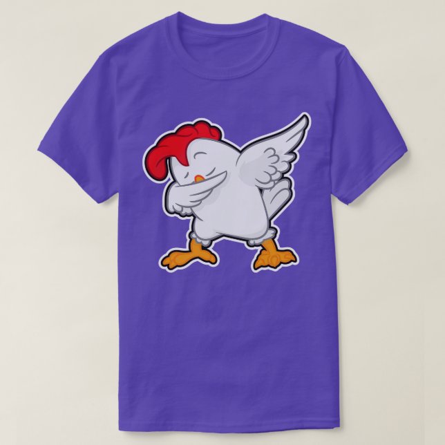 Dabbing Chicken Dance Dancing Chick T Shirt (Design framsida)