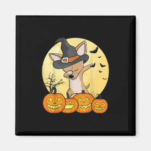 Dabbing Chihuahua Dab Dance Rolig hund Halloween Magnet