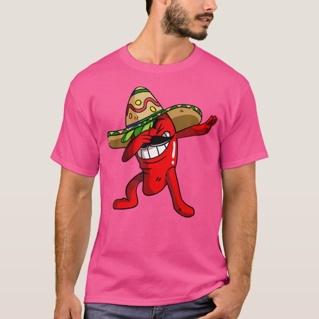 Dabbing Chili Pepper Shirt Chili Today Hett Jalape T Shirt (Framsida)
